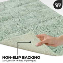 SUPERIOR® Cotton Checkers 2-Pc Bath Bath Rug