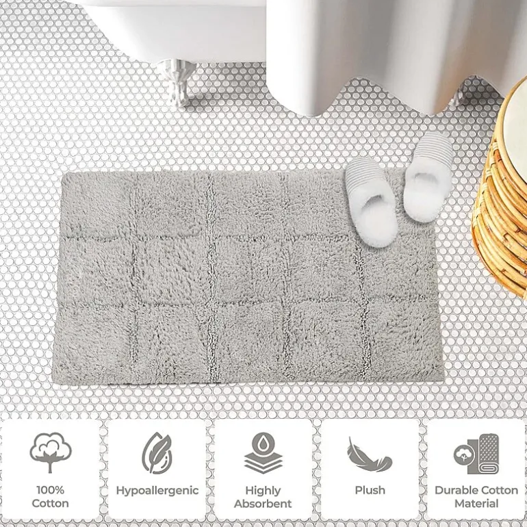 SUPERIOR® Cotton Checkers 2-Pc Bath Bath Rug