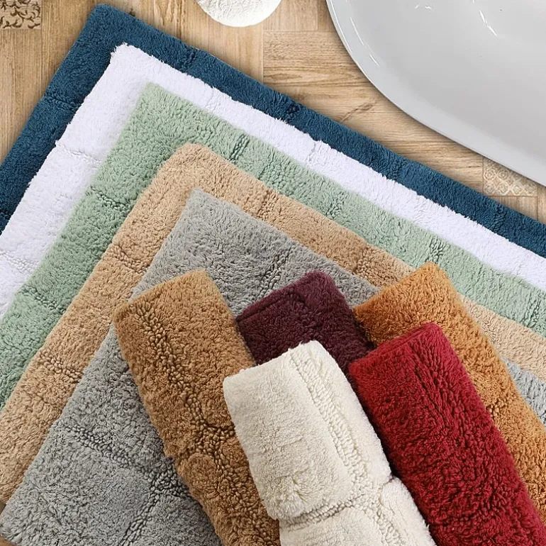 SUPERIOR® Cotton Checkers 2-Pc Bath Bath Rug