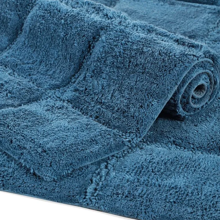 SUPERIOR® Cotton Checkers 2-Pc Bath Bath Rug