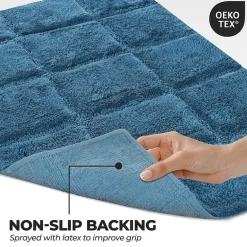 SUPERIOR® Cotton Checkers 2-Pc Bath Bath Rug