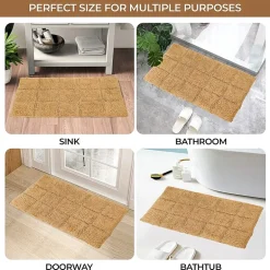 SUPERIOR® Cotton Checkers 2-Pc Bath Bath Rug