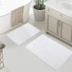 SUPERIOR® Cotton Checkers 2-Pc Bath Bath Rug