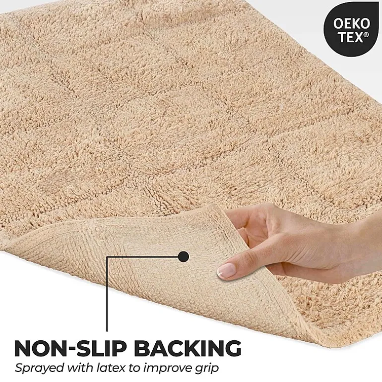 SUPERIOR® Cotton Checkers 2-Pc Bath Bath Rug