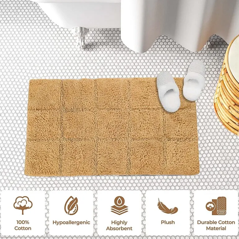 SUPERIOR® Cotton Checkers 2-Pc Bath Bath Rug