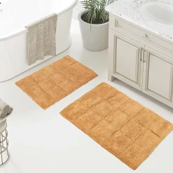 SUPERIOR® Cotton Checkers 2-Pc Bath Bath Rug