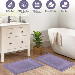 SUPERIOR® Cotton 2-Pc Bath Mat
