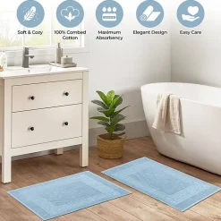 SUPERIOR® Cotton 2-Pc Bath Mat