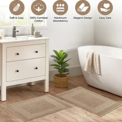 SUPERIOR® Cotton 2-Pc Bath Mat