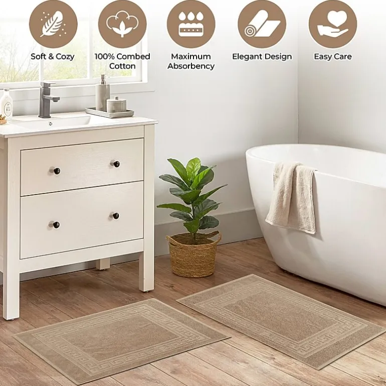 SUPERIOR® Cotton 2-Pc Bath Mat