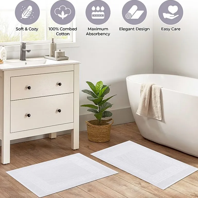 SUPERIOR® Cotton 2-Pc Bath Mat