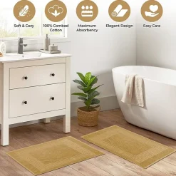 SUPERIOR® Cotton 2-Pc Bath Mat