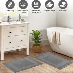 SUPERIOR® Cotton 2-Pc Bath Mat