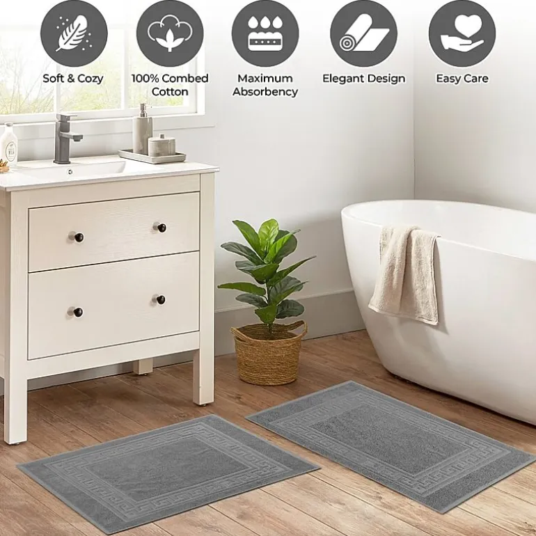 SUPERIOR® Cotton 2-Pc Bath Mat