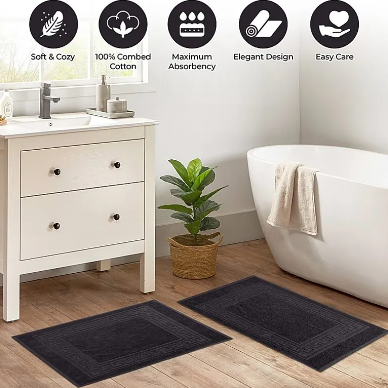 SUPERIOR® Cotton 2-Pc Bath Mat