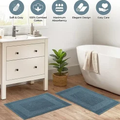 SUPERIOR® Cotton 2-Pc Bath Mat