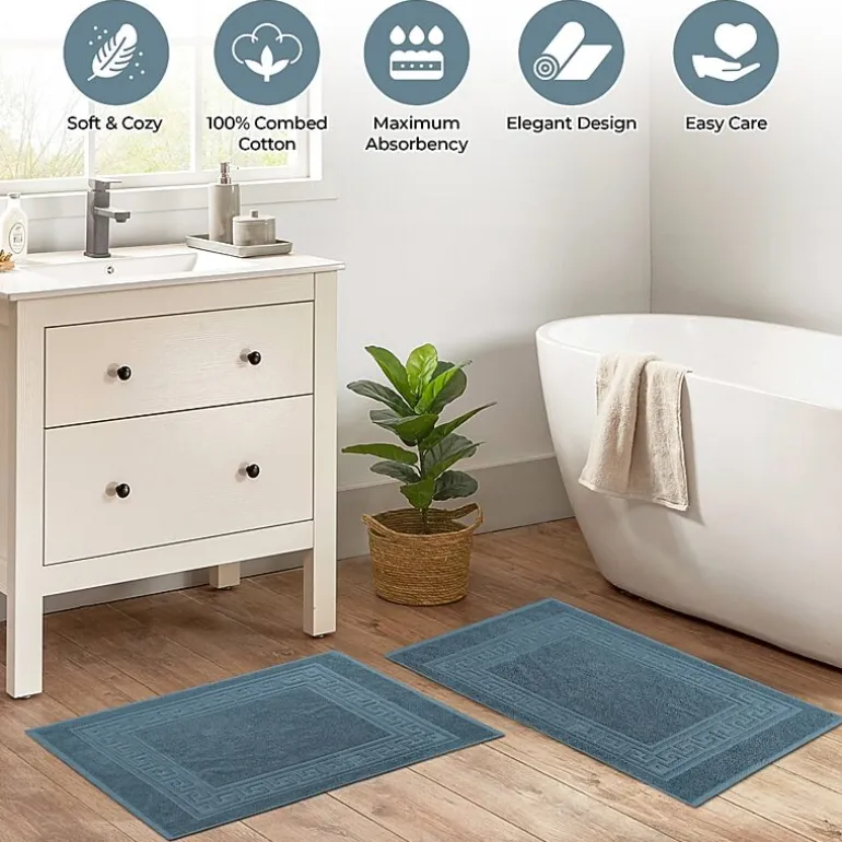 SUPERIOR® Cotton 2-Pc Bath Mat