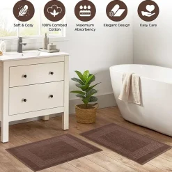 SUPERIOR® Cotton 2-Pc Bath Mat
