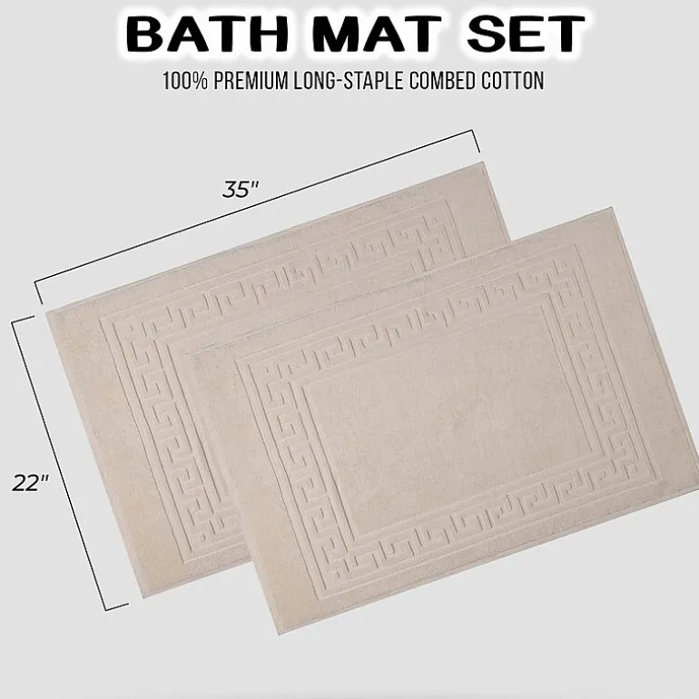 SUPERIOR® Cotton 2-Pc Bath Mat