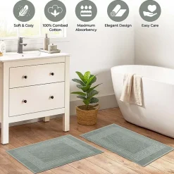 SUPERIOR® Cotton 2-Pc Bath Mat
