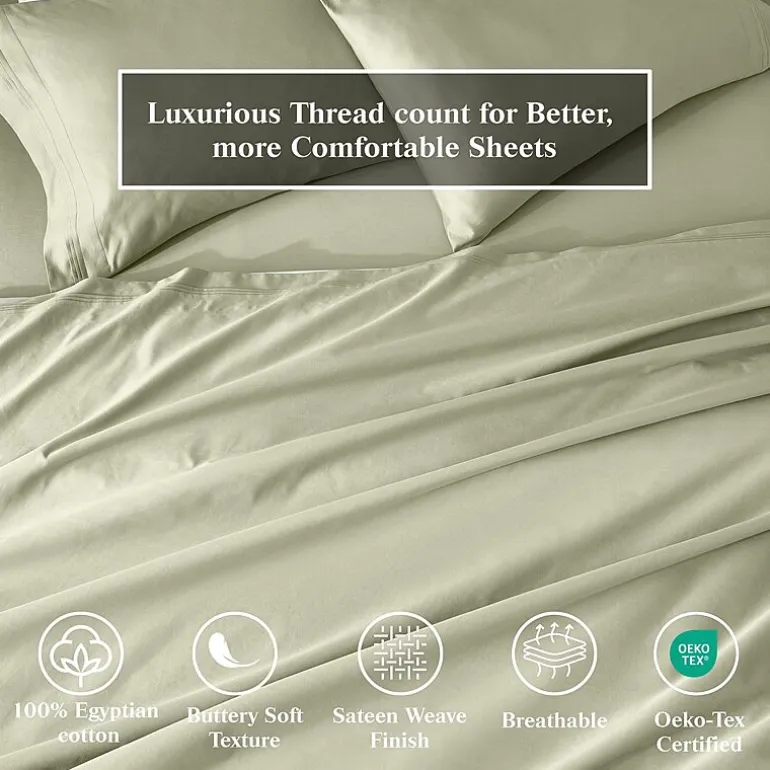 SUPERIOR® Egyptian Cotton Classic Soft 650tc Deep Pocket Sheet Set