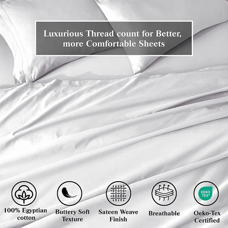 SUPERIOR® Egyptian Cotton Classic Soft 650tc Deep Pocket Sheet Set
