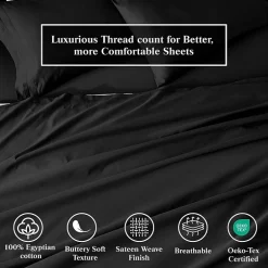 SUPERIOR® Egyptian Cotton Classic Soft 650tc Deep Pocket Sheet Set