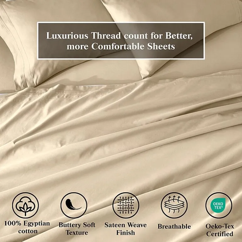 SUPERIOR® Egyptian Cotton Classic Soft 650tc Deep Pocket Sheet Set