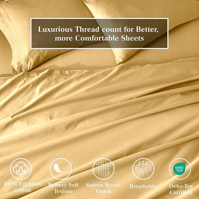 SUPERIOR® Egyptian Cotton Classic Soft 650tc Deep Pocket Sheet Set