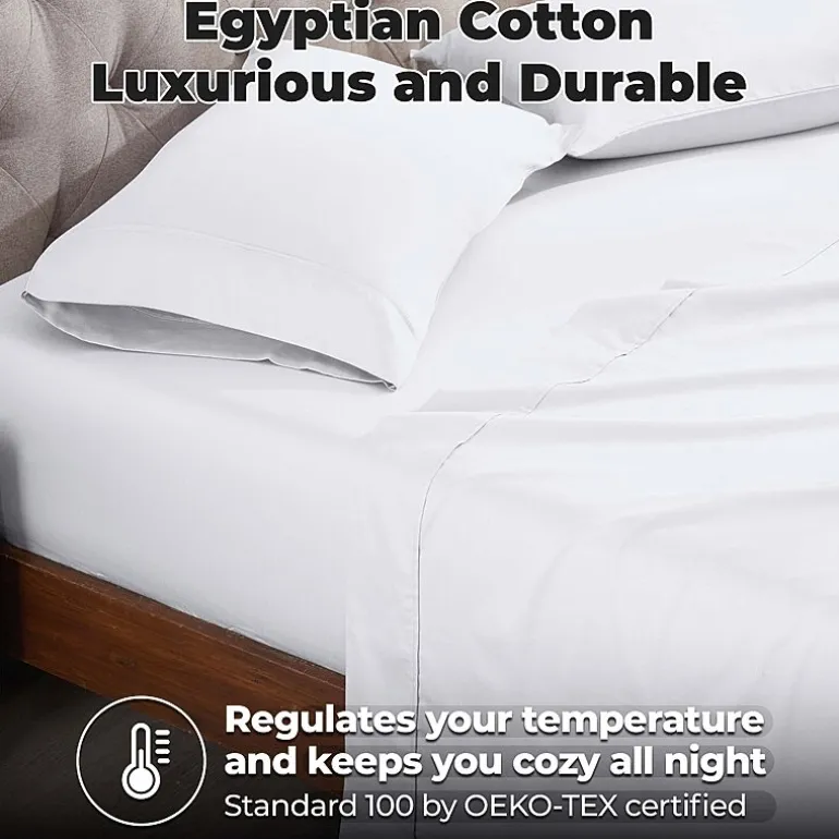 SUPERIOR® Egyptian Cotton Durable Soft 400tc Deep Pocket Sheet Set