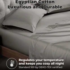 SUPERIOR® Egyptian Cotton Durable Soft 400tc Deep Pocket Sheet Set