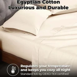 SUPERIOR® Egyptian Cotton Durable Soft 400tc Deep Pocket Sheet Set
