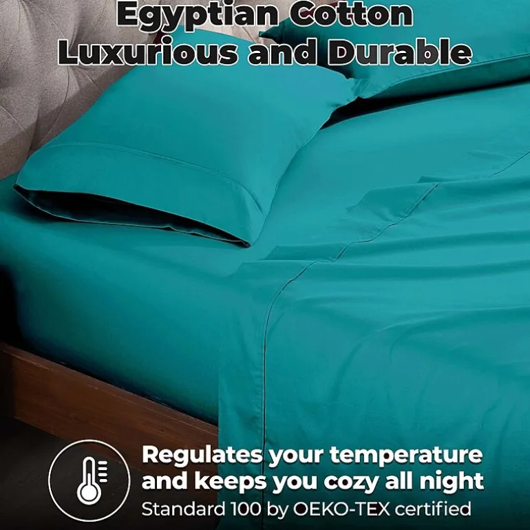 SUPERIOR® Egyptian Cotton Durable Soft 400tc Deep Pocket Sheet Set