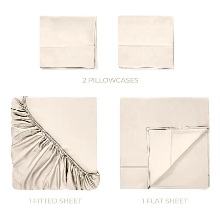 SUPERIOR® Egyptian Cotton Luxury Sateen 700tc Deep Pocket Sheet Set
