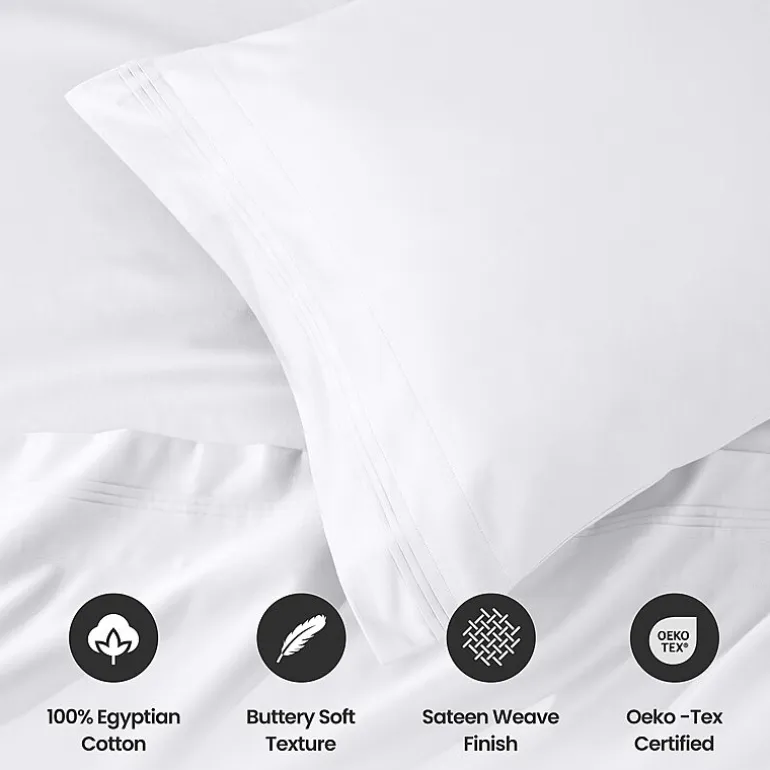 SUPERIOR® Egyptian Cotton Sateen 1000tc Deep Pocket Sheet Set