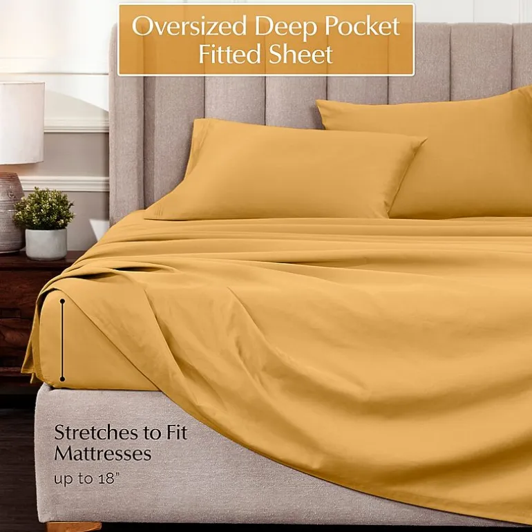 SUPERIOR® Egyptian Cotton Sateen 1000tc Deep Pocket Sheet Set