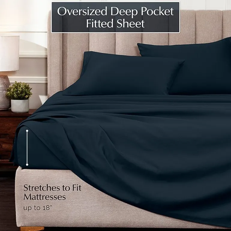 SUPERIOR® Egyptian Cotton Sateen 1000tc Deep Pocket Sheet Set