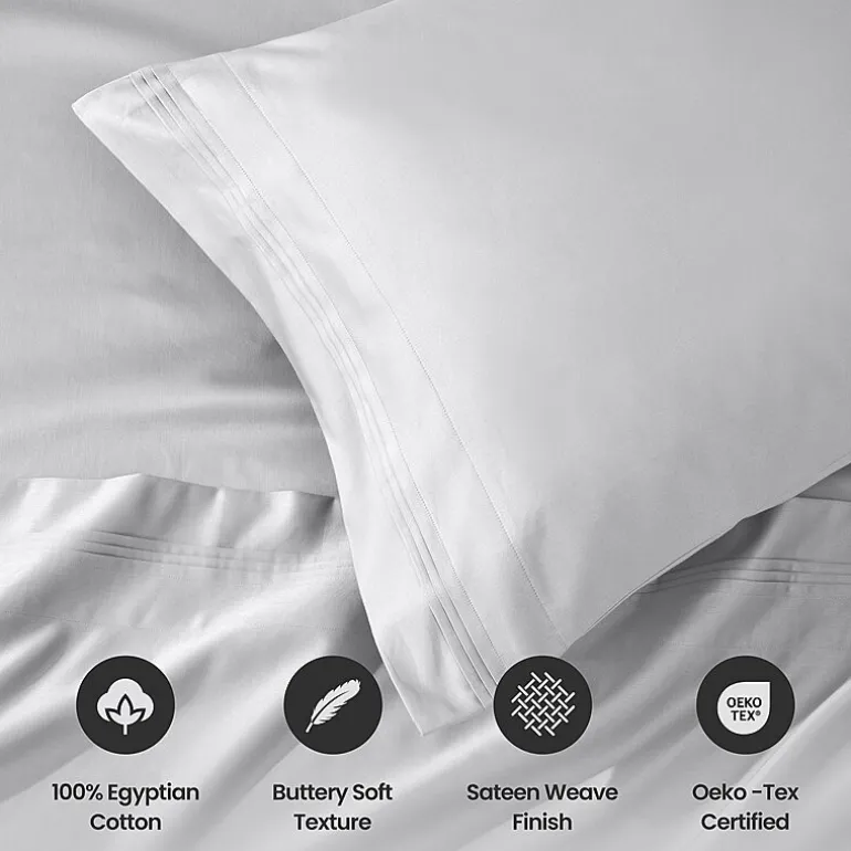 SUPERIOR® Egyptian Cotton Sateen 1000tc Deep Pocket Sheet Set