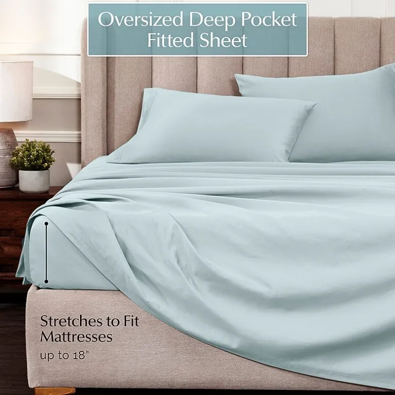 SUPERIOR® Egyptian Cotton Sateen 1000tc Deep Pocket Sheet Set