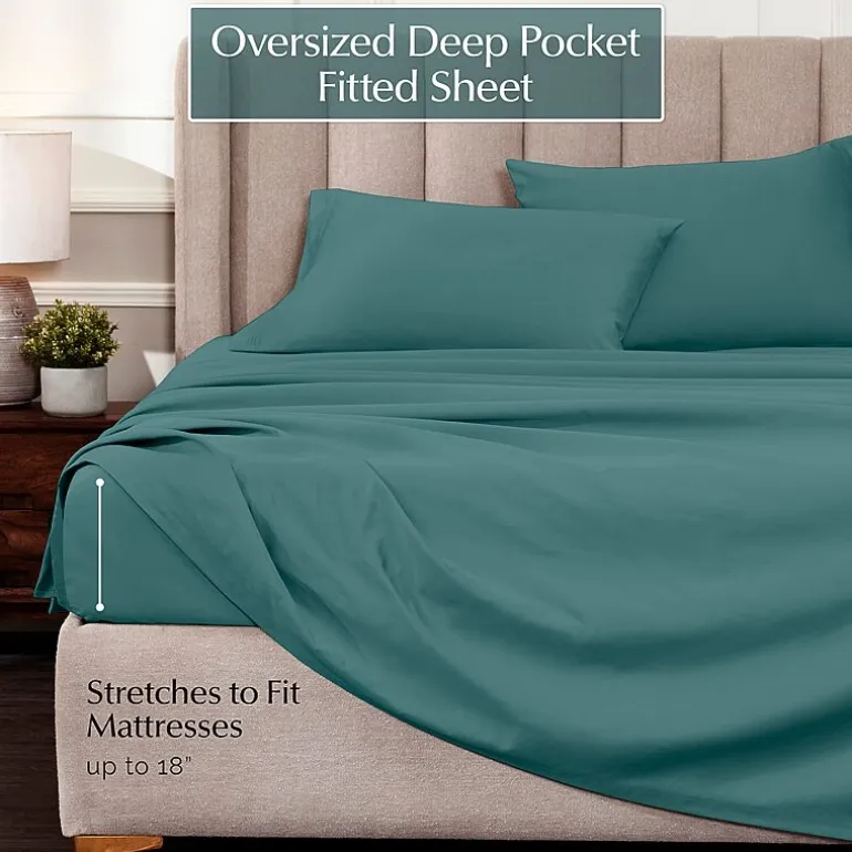 SUPERIOR® Egyptian Cotton Sateen 1000tc Deep Pocket Sheet Set