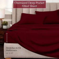 SUPERIOR® Egyptian Cotton Sateen 1000tc Deep Pocket Sheet Set