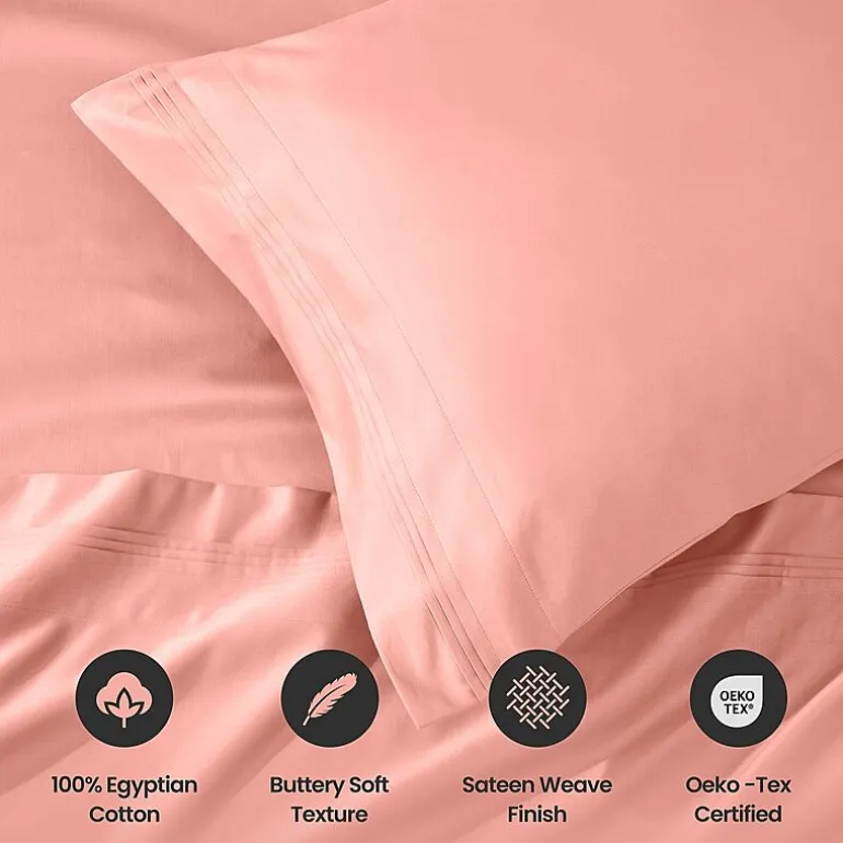 SUPERIOR® Egyptian Cotton Sateen 1000tc Deep Pocket Sheet Set