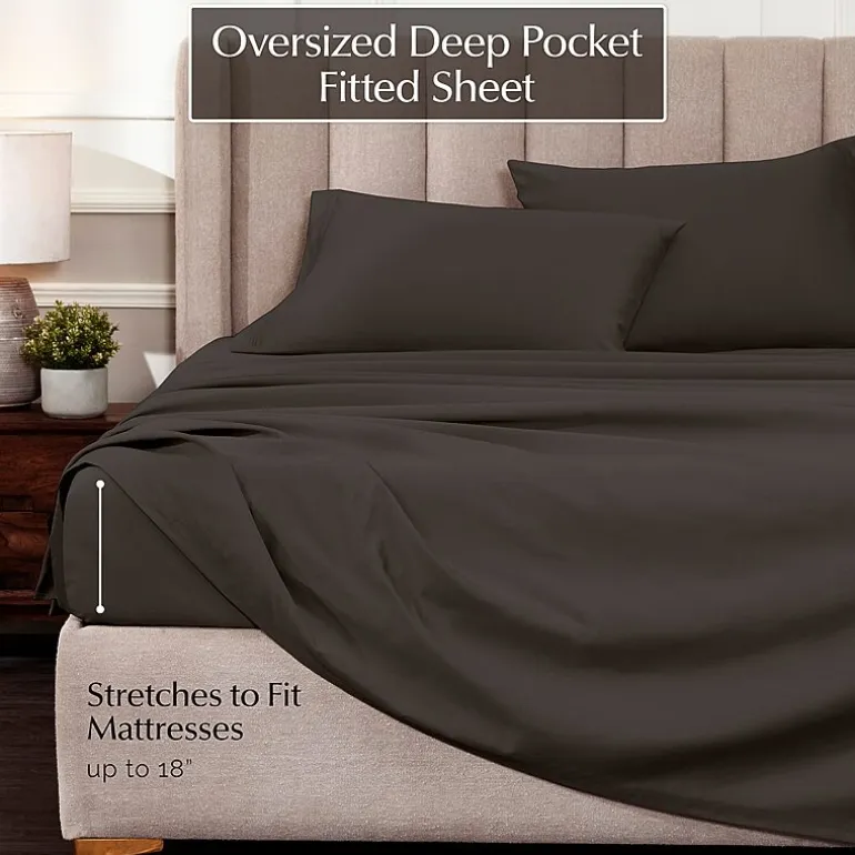 SUPERIOR® Egyptian Cotton Sateen 1000tc Deep Pocket Sheet Set