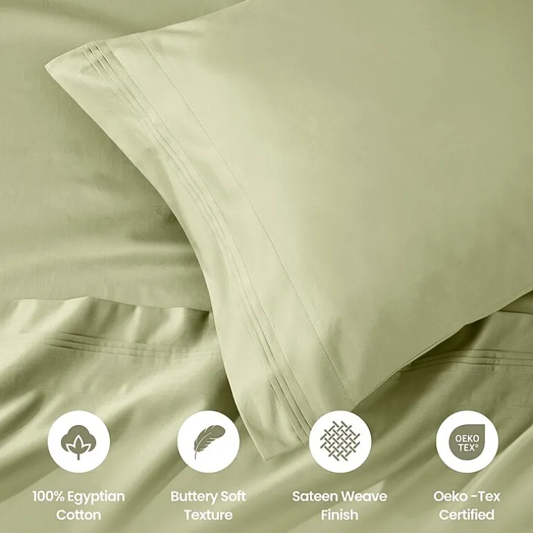 SUPERIOR® Egyptian Cotton Sateen 1000tc Deep Pocket Sheet Set