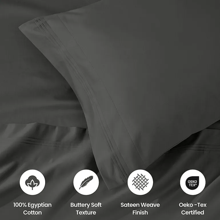 SUPERIOR® Egyptian Cotton Sateen 1000tc Deep Pocket Sheet Set