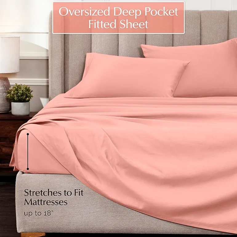 SUPERIOR® Egyptian Cotton Sateen 1000tc Deep Pocket Sheet Set