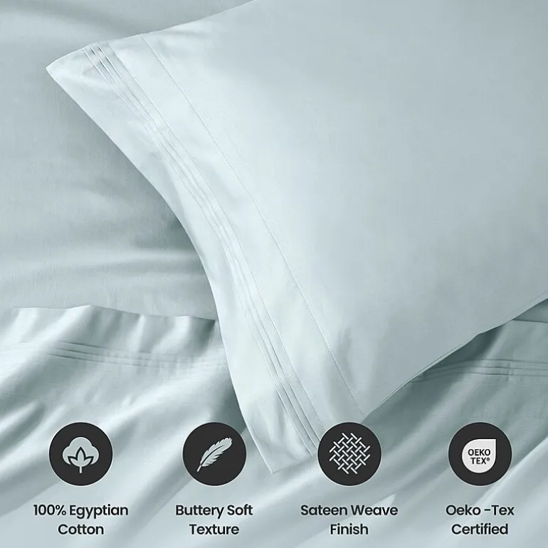 SUPERIOR® Egyptian Cotton Sateen 1000tc Deep Pocket Sheet Set
