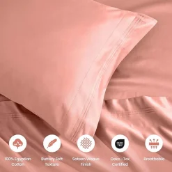 SUPERIOR® Egyptian Cotton Ultra Luxury Sateen 1500tc Deep Pocket Sheet Set
