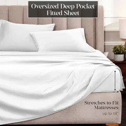 SUPERIOR® Egyptian Cotton Ultra Luxury Sateen 1500tc Deep Pocket Sheet Set
