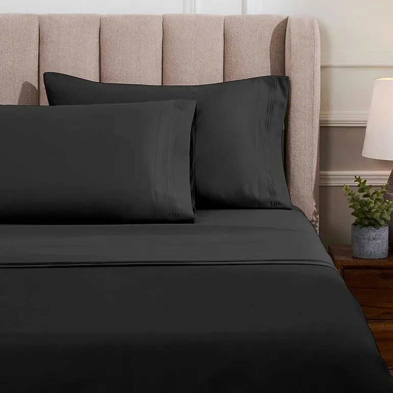 SUPERIOR® Egyptian Cotton Ultra Luxury Sateen 1500tc Deep Pocket Sheet Set